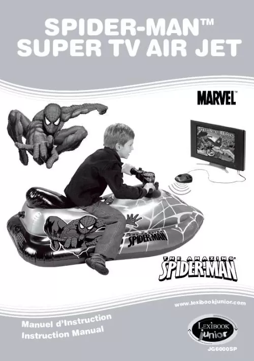 Mode d'emploi LEXIBOOK SPIDER-MAN SUPER TV AIR JET