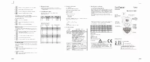 Mode d'emploi LEXIBOOK TW40FE