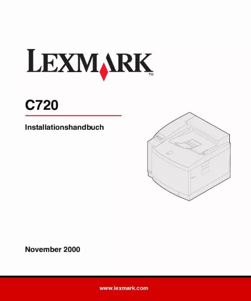Mode d'emploi LEXMARK C720