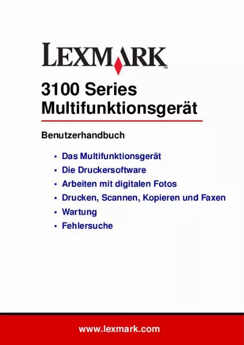Mode d'emploi LEXMARK P3150