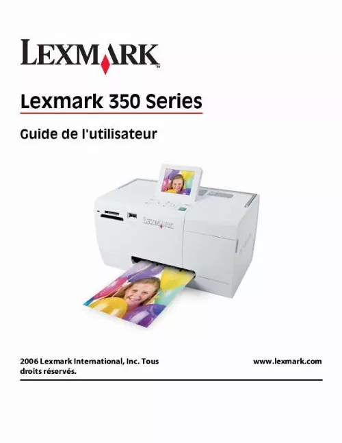 Mode d'emploi LEXMARK P350