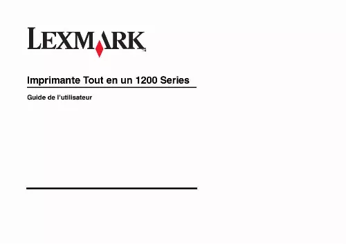 Mode d'emploi LEXMARK X1270