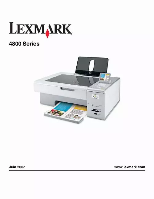 Mode d'emploi LEXMARK X4850