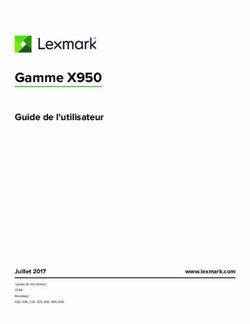 Mode d'emploi LEXMARK XM1140