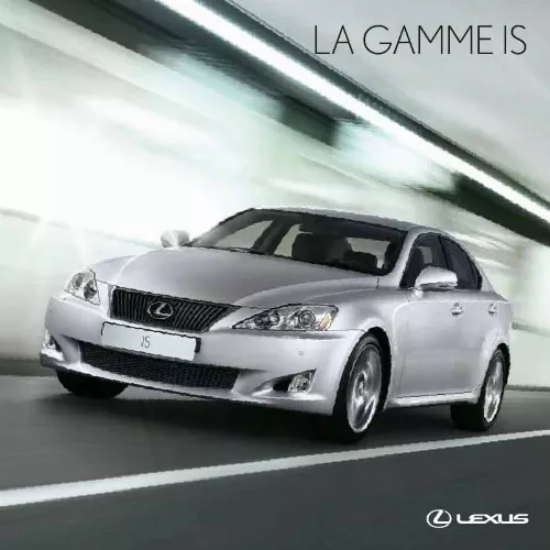 Mode d'emploi LEXUS IS 220D