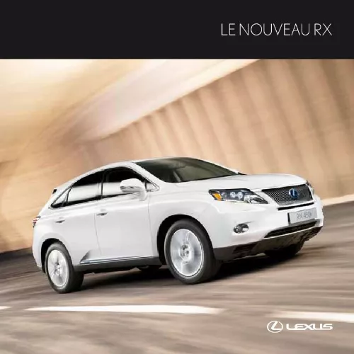 Mode d'emploi LEXUS RX 450H