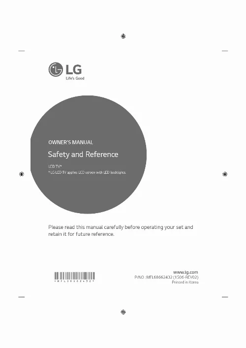 Mode d'emploi LG 32LF580