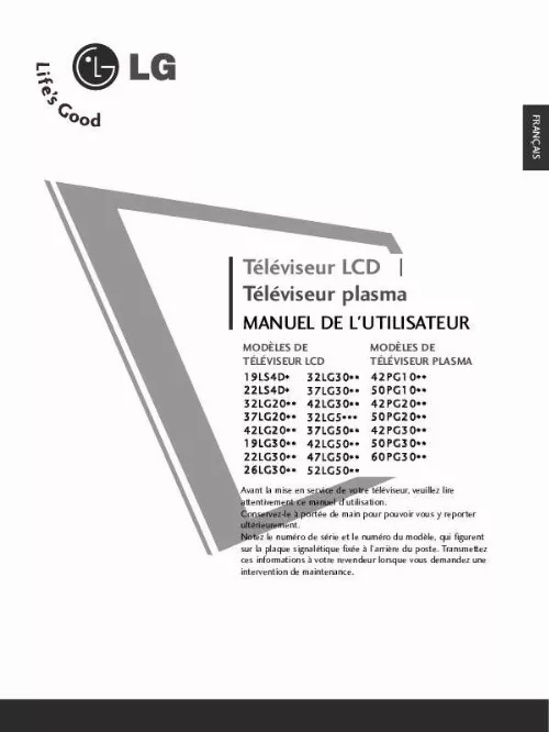 Mode d'emploi LG 422000