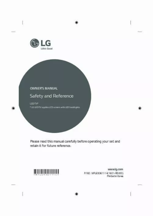 Mode d'emploi LG 49UH610V