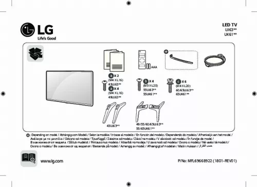 Mode d'emploi LG 55UK6100