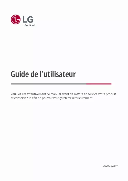 Mode d'emploi LG 55UP80006