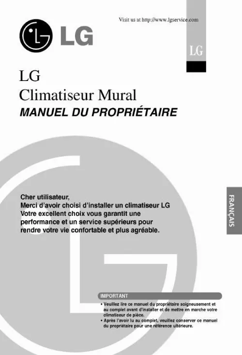 Mode d'emploi LG A12AWH