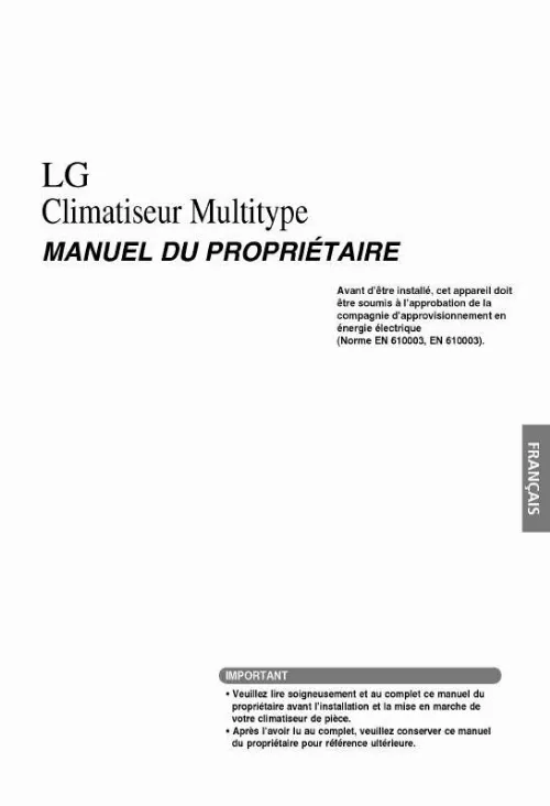 Mode d'emploi LG A3UW246FA0