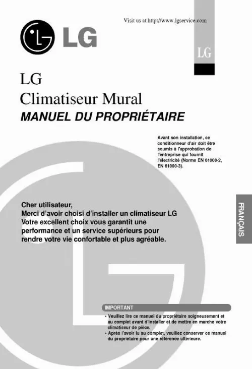 Mode d'emploi LG C09AHW