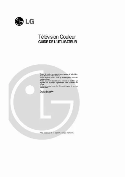 Mode d'emploi LG CE-20J3RGX