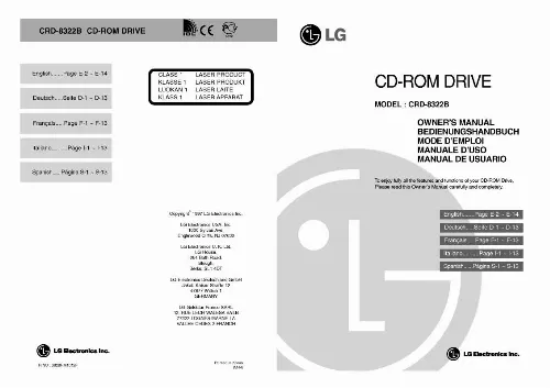 Mode d'emploi LG CRD-8322B