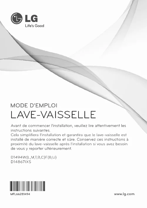 Mode d'emploi LG D148671XS