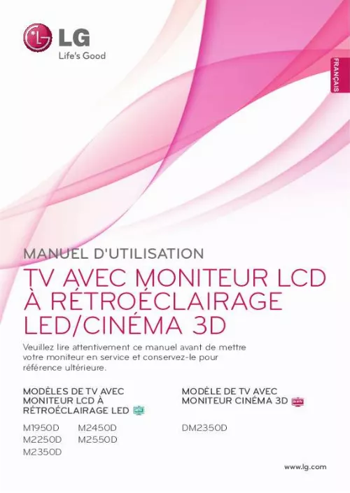 Mode d'emploi LG DM2350D