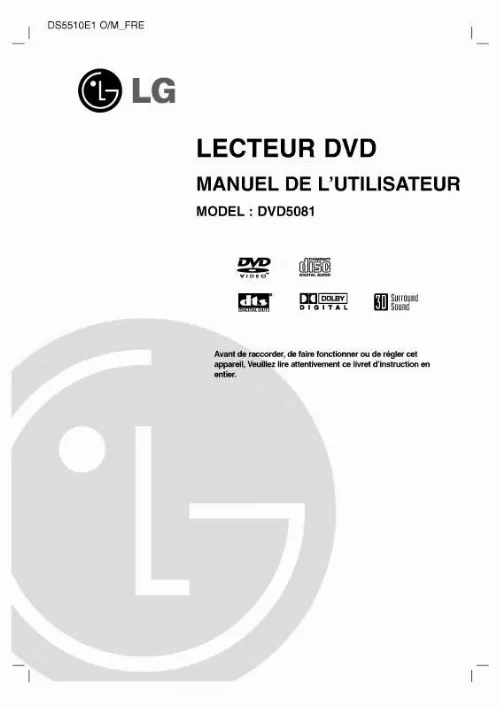 Mode d'emploi LG DVD5251