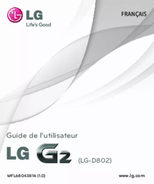 Mode d'emploi LG G2