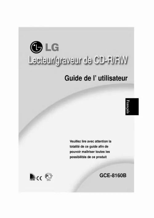 Mode d'emploi LG GCE-8160B