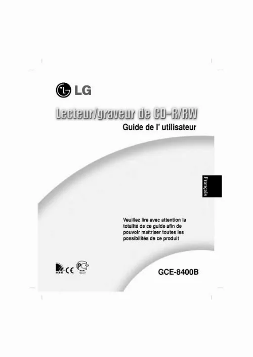 Mode d'emploi LG GCE-8400B