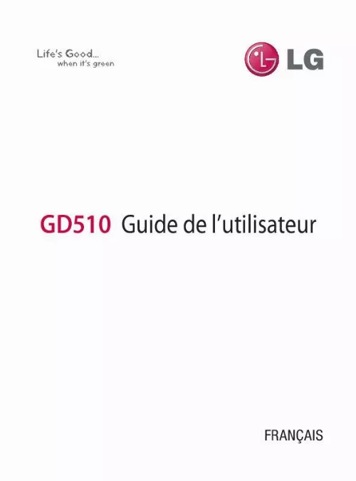Mode d'emploi LG GD510