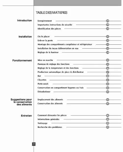 Mode d'emploi LG GR-267EJF