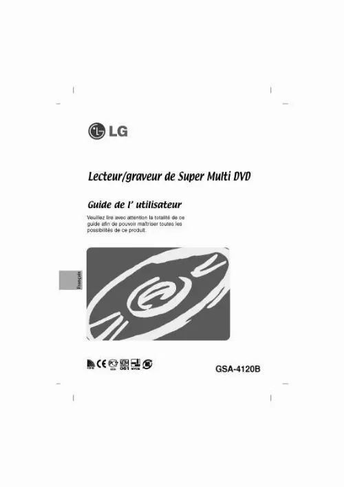 Mode d'emploi LG GSA-4120B