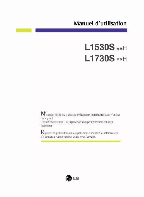 Mode d'emploi LG L1530SSNH