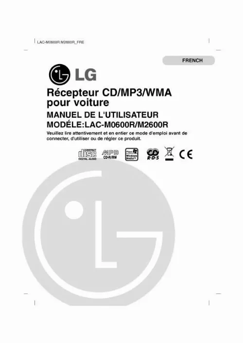 Mode d'emploi LG LAC-M2600R