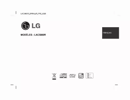 Mode d'emploi LG LAC5800RN