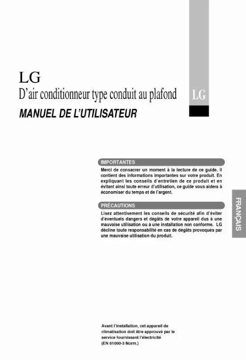 Mode d'emploi LG LB-G3680CL