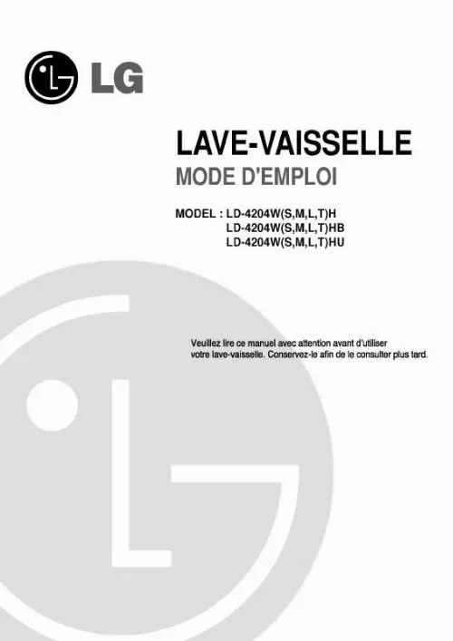 Mode d'emploi LG LD-4204SH