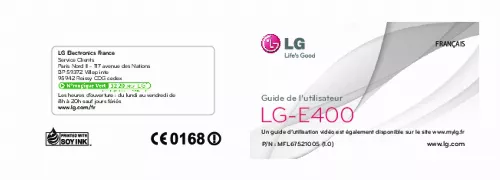 Mode d'emploi LG LG)E400