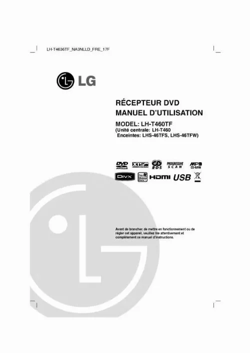 Mode d'emploi LG LH-T460TF