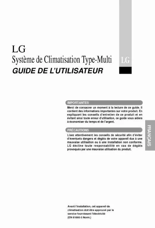 Mode d'emploi LG LM-1462C2L