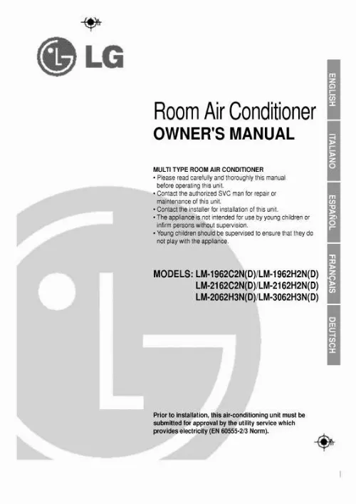 Mode d'emploi LG LM-1962H2N