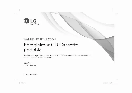 Mode d'emploi LG LPC54