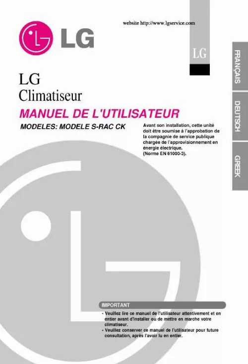 Mode d'emploi LG LS-H096QGA2