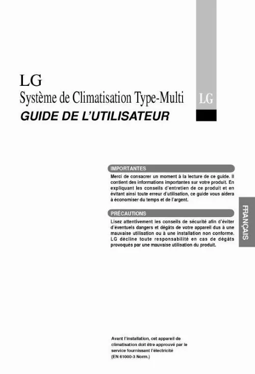 Mode d'emploi LG M14AC UD0