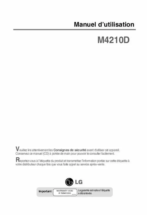 Mode d'emploi LG M4210D-B21