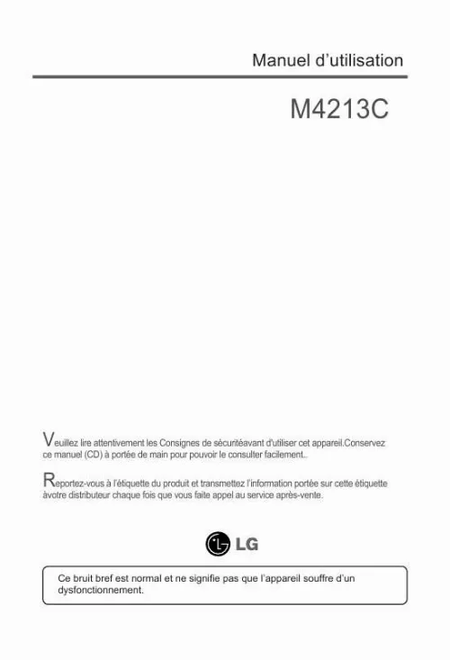 Mode d'emploi LG M4213CCBA