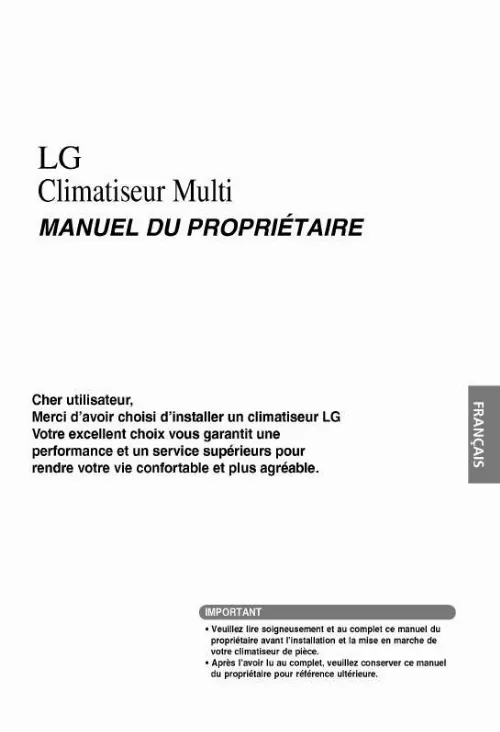 Mode d'emploi LG MA12AHH