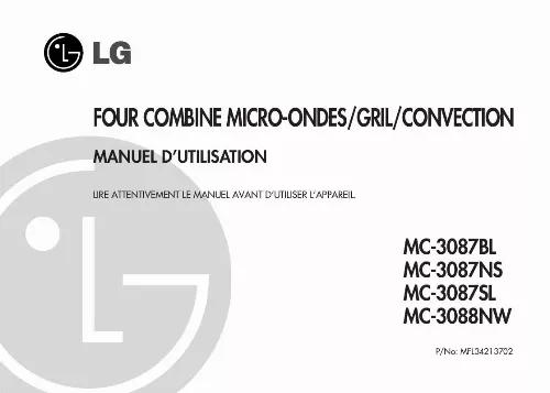 Mode d'emploi LG MC-3087BL