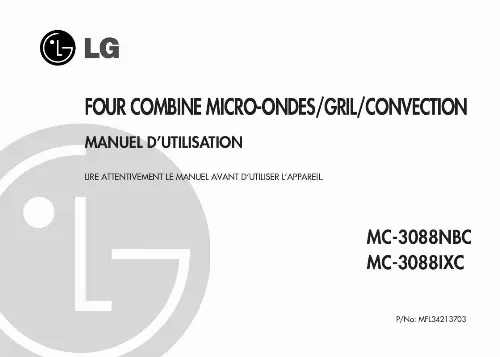 Mode d'emploi LG MC-3088NBC