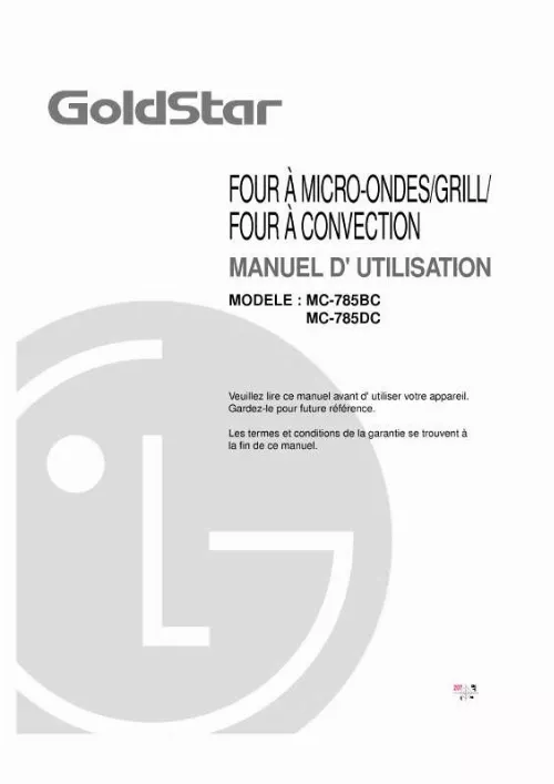 Mode d'emploi LG MC-785BC