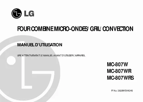Mode d'emploi LG MC-807WRS