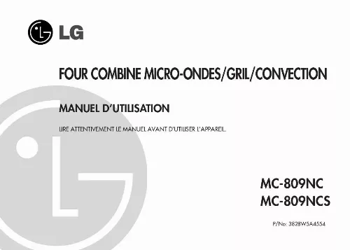 Mode d'emploi LG MC-809NC