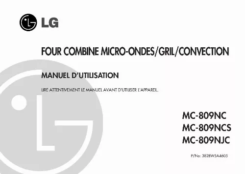 Mode d'emploi LG MC-809NJC